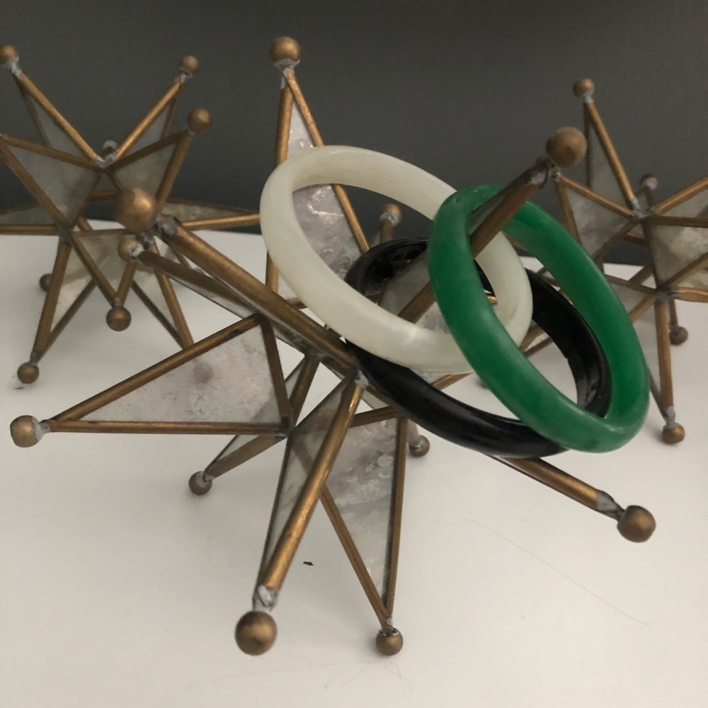 Stone Bangle Bracelets - 3 colors